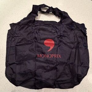 Monoprix Paris Black & Red Tote Bag